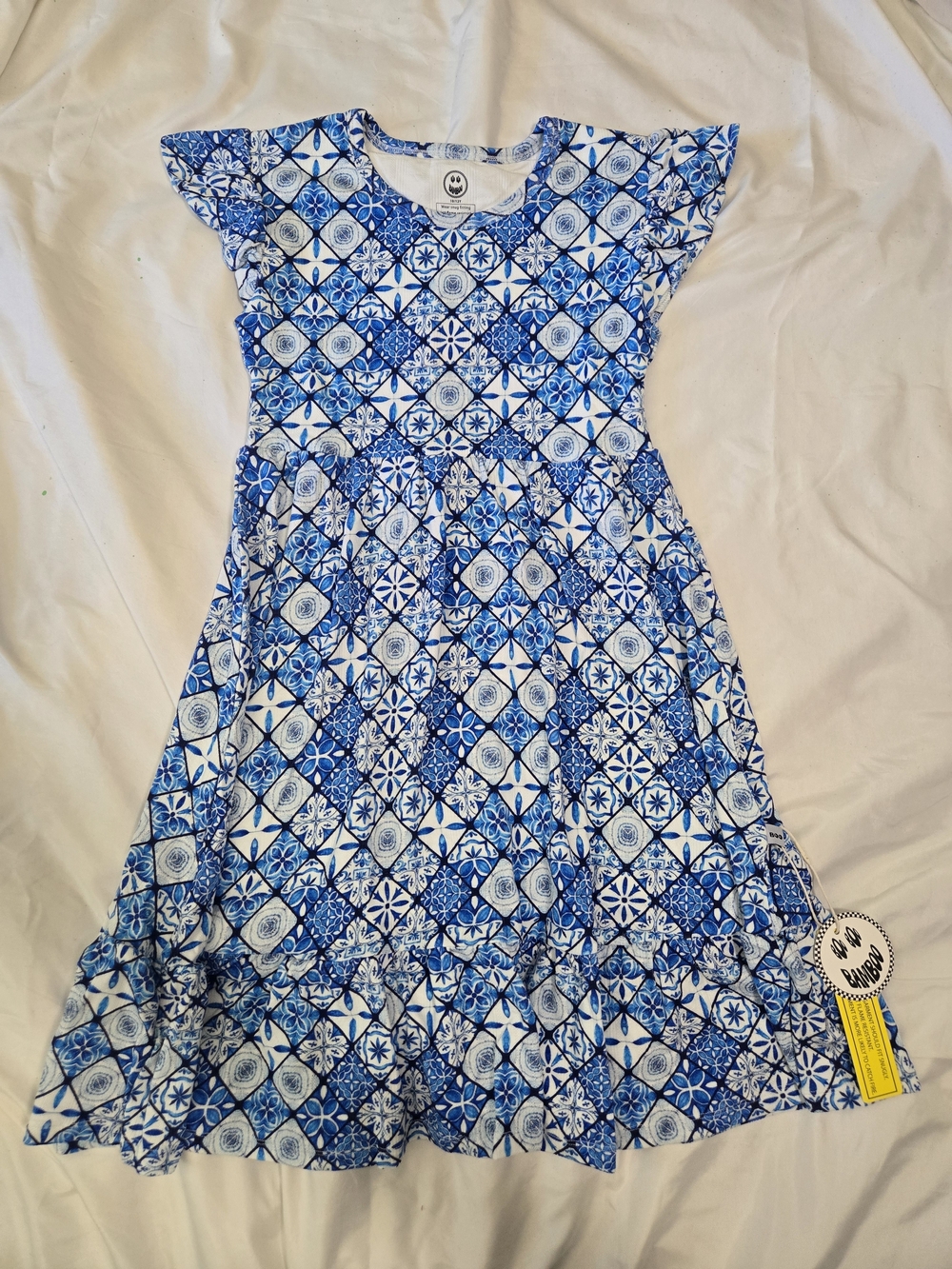 NWT Girls Twirl Mediterranean Tile Dress- Boo Boo BAMBOO Size 10/12